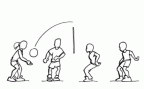 Zum Artikel: Rückschlagspiele: Volleyball 2 mit 2 (Niveau B)