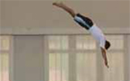 À l'article: Mini-trampoline: Saut roulé