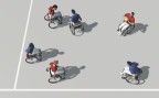 À l'article: Sport en fauteuil roulant – Exercices de base pour jeux d'équipe: Lutte pour la balle