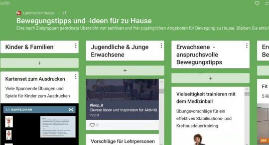 Screenshot Padlet