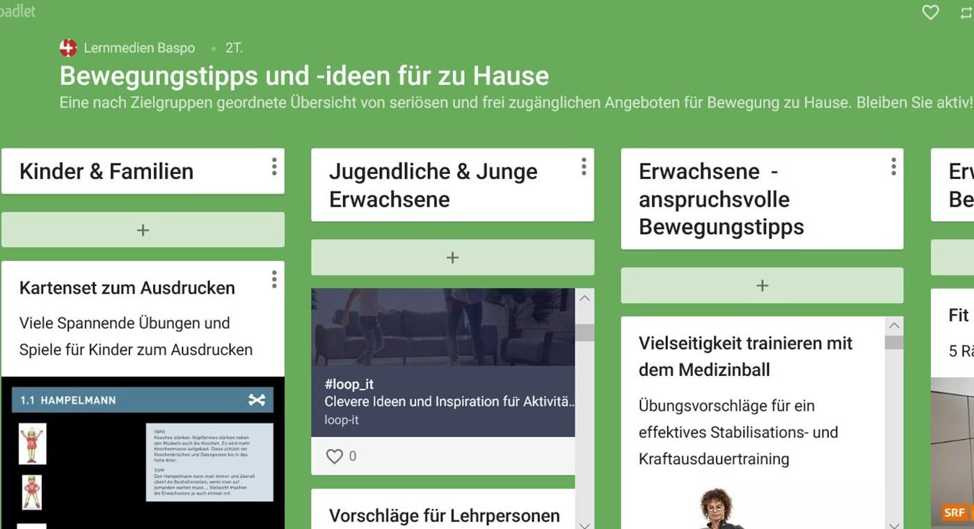 Screenshot Padlet