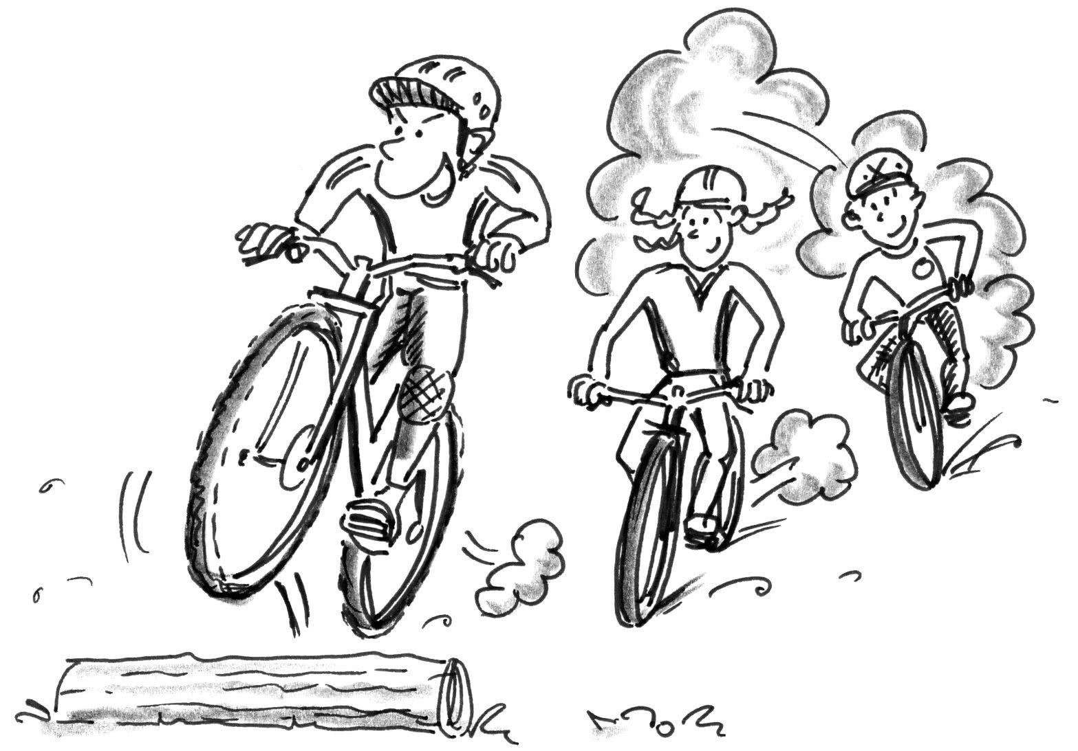 rouler a velo basics 3 formes de jeu parcours d obstacles mobilesport ch enfants, tenant mains, coloration, page