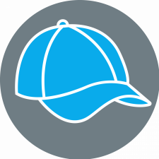 Symbolbild: hellblaues Cap
