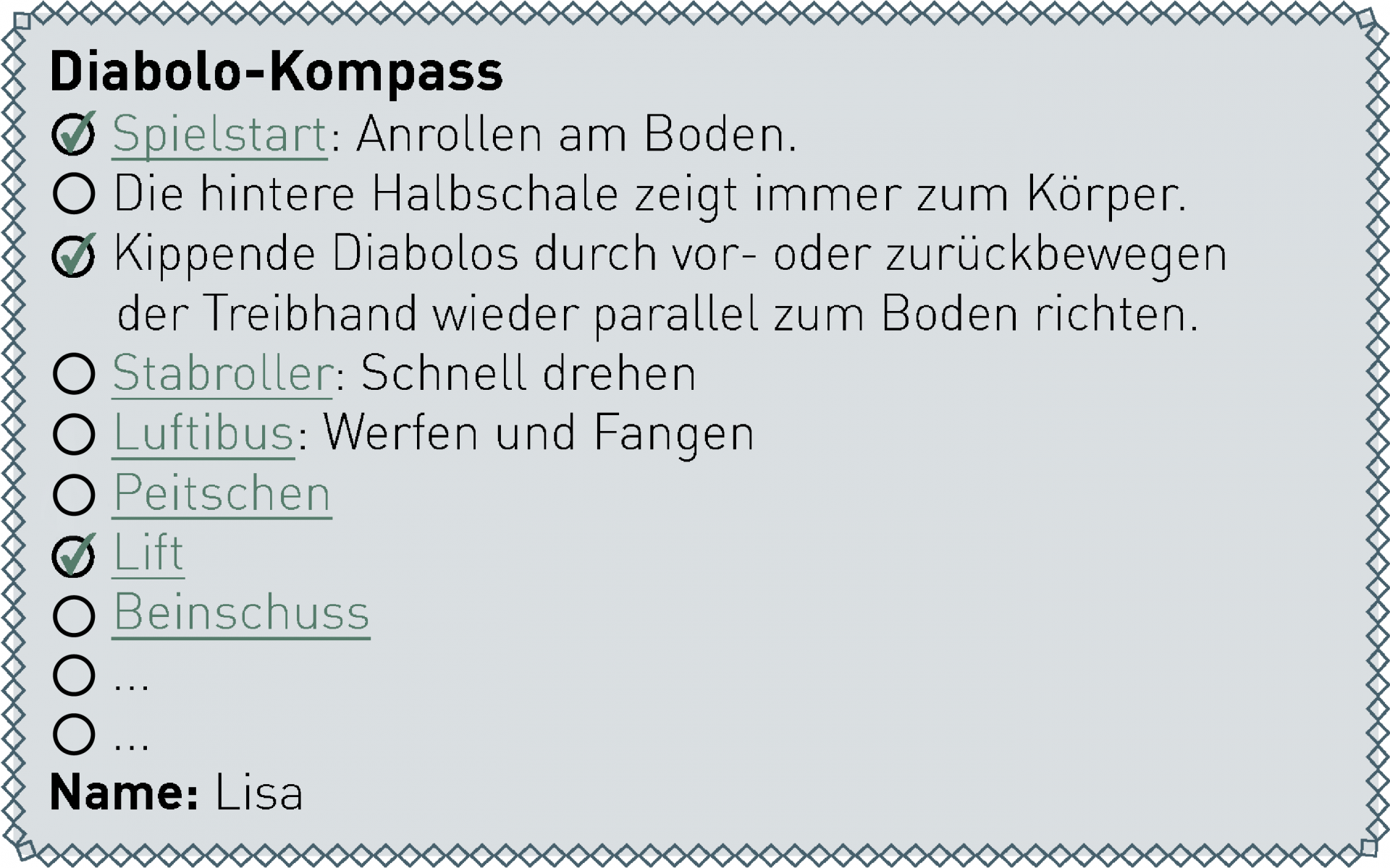 Diabolo-Kompass
