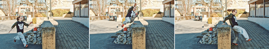 Parkour – Techniken: Handwechlser (Passement latéral)