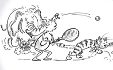 Représentation Du Mouvement Tennis Le Chat Et Léléphant