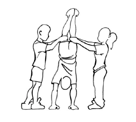 Helfen Und Sichern Partnerhilfe Beim Handstand Abrollen Niveau B Mobilesport Ch 