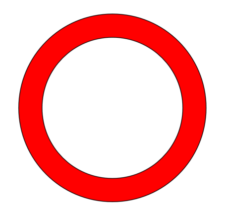 Disegno: un cerchio rosso