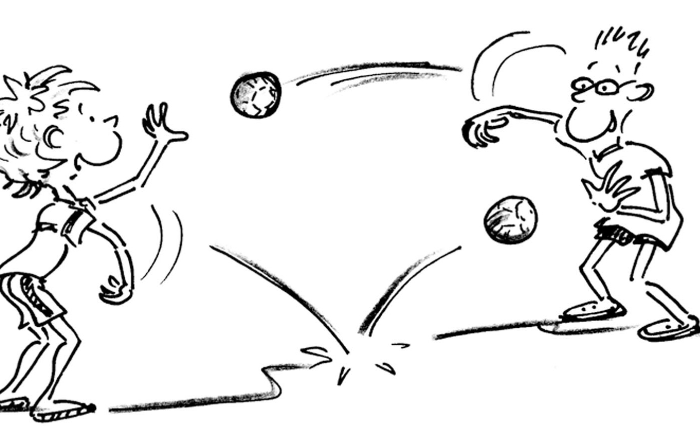 Handball Passen und fangen Passspiel zwei und zwei » mobilesport.ch