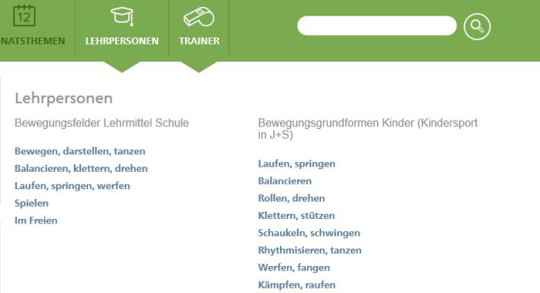 Grössere Variante des Bildes anzeigen: mobilesport.ch: Wie funktioniert das genau? Screenshot Zugang Lehrpersonen