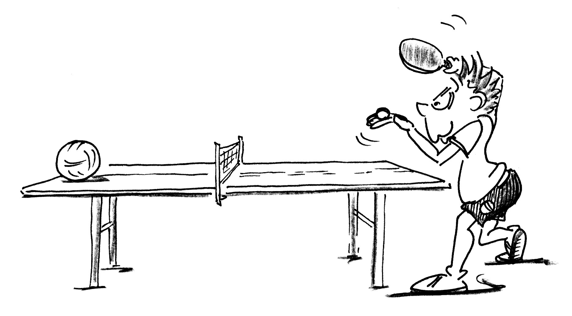 Jeux de  renvoi avec enfants Tennis  de  table  Tir forain 
